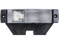 Фонарь габаритный 3-х диодный с кронштейном LED (белый) 24 V (9625Б)